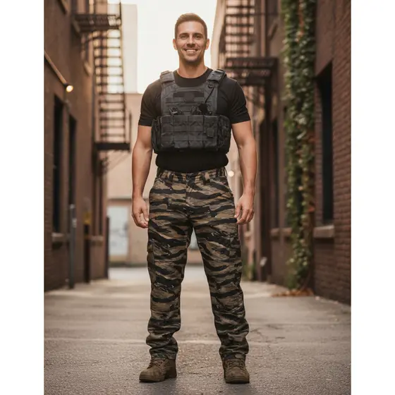 Calça Cargo Masculina Ripstop Attacker Safo 6 Bolsos UV50+