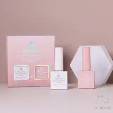 Kit 2 Esmaltes em Gel Ice Transparente - Bella Rosa