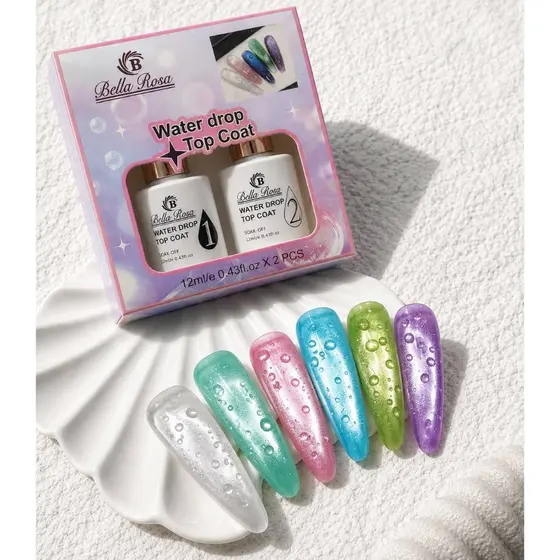 Top Coat Water Drop - Efeito Gota - Bella Rosa