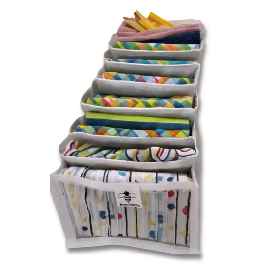 Colmeia organizadora de gaveta,Bebê, guarda roupa 10 divisores variações , Mirasol.