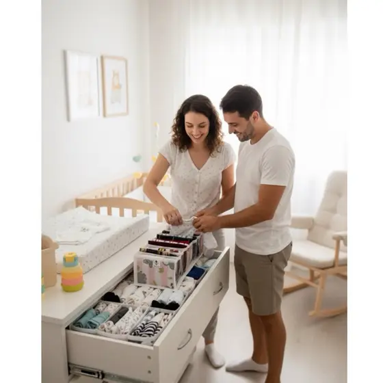 Kit 10 organizador transparente, colmeia para gaveta, bebe, peças intimas, meias 100 nichos, Mirasol