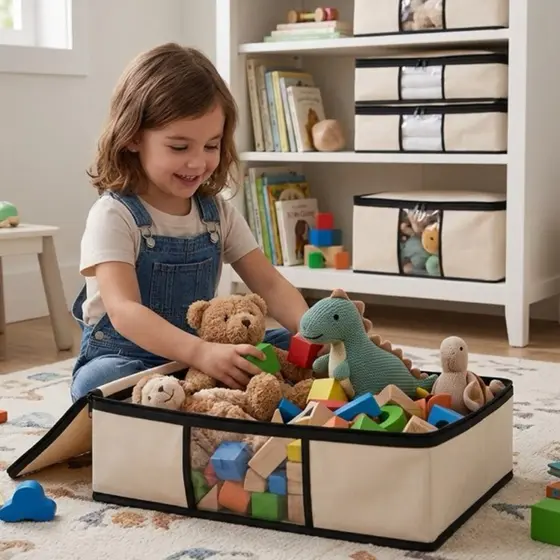 organizador de brinquedo Slim Organizador P (50x40x8) multiuso