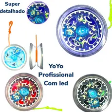 Io-io (ioio,yo-yo) Rolamento Profissional E Infantil Com Led Brinquedo Criança Menino Menina