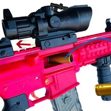 Brinquedo Lança Dardos Nerf Infantil Magazine E Giratório Alta Qualidade Com Mira Luneta Com Zoom
