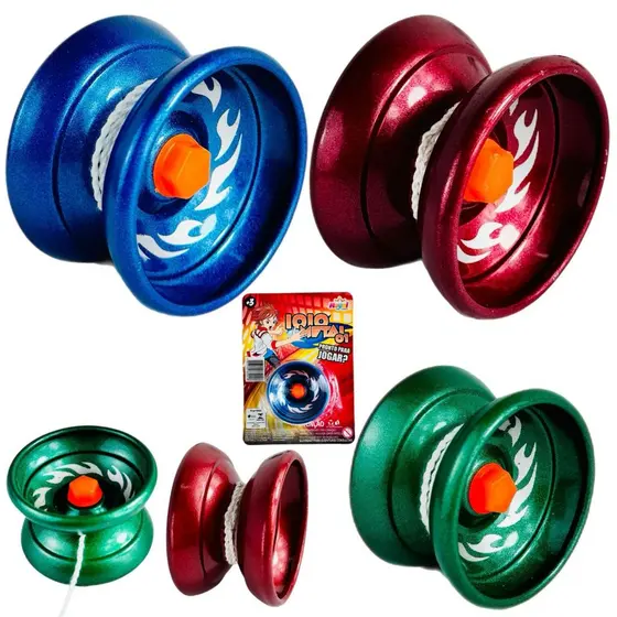 Ioiô De Metal Responsivo Com Rolamento Para Manobras Infantil (ioio, io-io, yo-yo, yoyo)