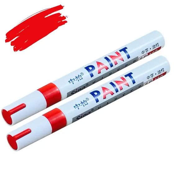 Kit 2 Caneta Pinta Pneu De Carro Marca Paint Original - Colorida