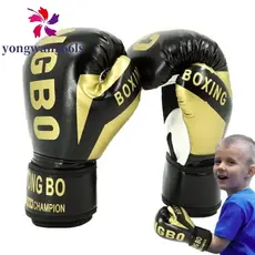 Luvas De Boxe De Couro YONGWANG , Luva Infantil Respirável PU , Protetora