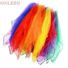 XINLEEN Lenços De Ginástica Para Crianças , Adereços De Performance , Dança , 6 Cores , Jogo Ao Ar Livre , Gaze