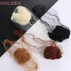 XINLEEN 20 Peças De Redes De Cabelo De Nylon , Touca De Peruca Respirável , Linhas Elásticas , Rede Invisível Preta Maci