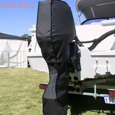 Tampa Do Motor De Popa Barco XINLEEN , Tecido Oxford 420D À Prova De UV Completa , Zíper