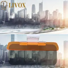 Viseira Solar Antirreflexo LIVOX , Polarizada Para Carro Com Bloqueio UV , Óculos De Visão Noturna HD Dobrável