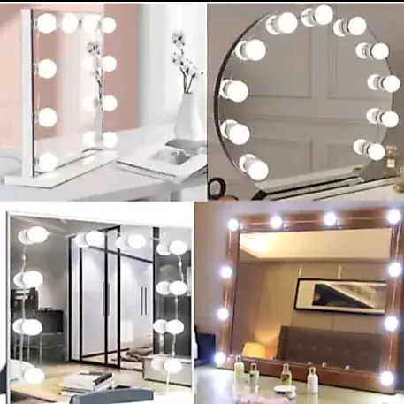 Luz De Espelho Com Led Camarim Maquiagem 10 Lampadas