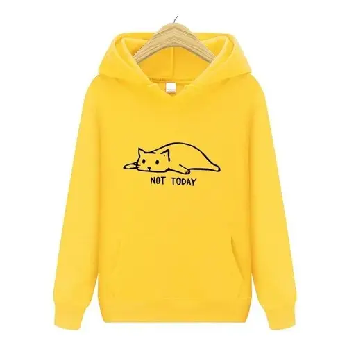 Moletom Blusa de Frio Adulto Canguru Com Bolso e Capuz Alta Qualidade Gatinho R DISTRIBUIDORA