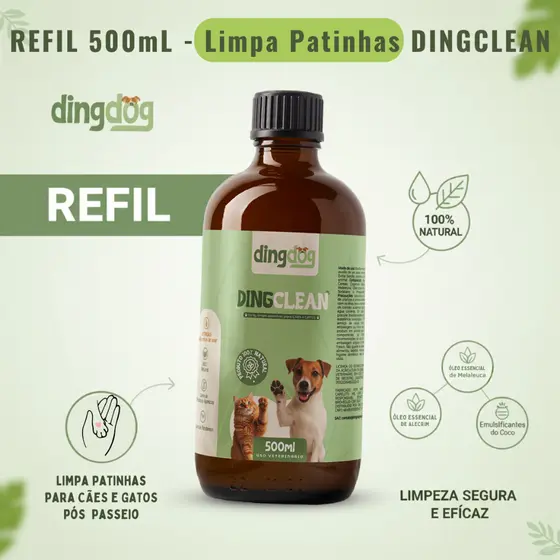 Refil Limpa Patinhas Ding Dog 500mL