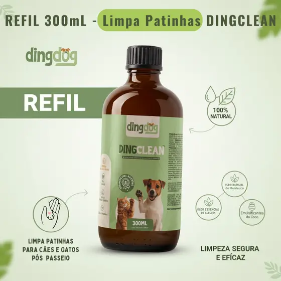 Refil Limpa Patinhas Ding Dog 300mL