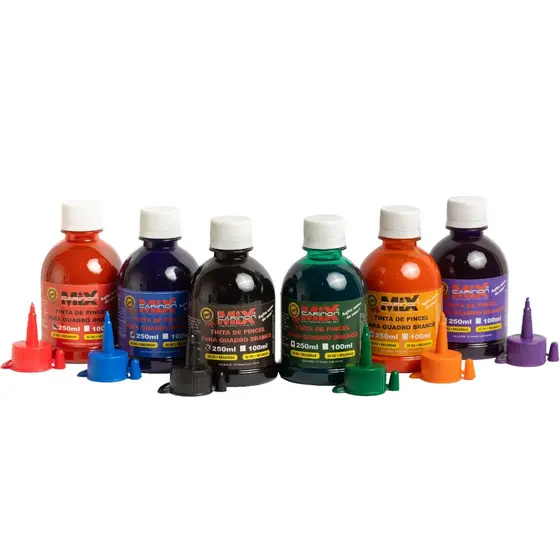 Tinta Especial para Pincel Caneta de Quadro Branco 250ml Não Mancha o Quadro Escolar