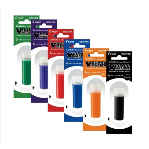 Kit 3 Unidades de Refil Recarga para Marcador Caneta Pilot Board Master Original De Quadro Branco