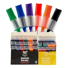 Kit 6 Pincéis Pilot Board Master Para Quadro Branco E 30 Recargas Carinon Mix