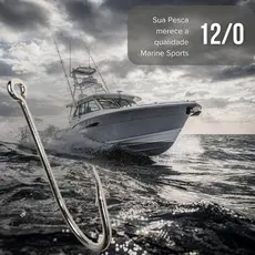 Anzol Para Peixes Grandes (Jau, Dourado,Trairão) 12/0 MarineSports Super Strong C/Farpa e olhau 1UND
