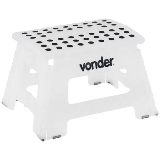 Banqueta dobrável de plástico capacidade 150 kg - Vonder