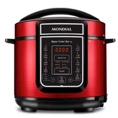 Panela de pressão elétrica digital 5 litros Master Cook Red - PE-39 - Mondial