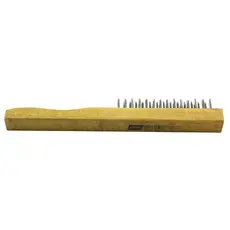 Escova de aço temperado manual com 3 fileiras - Norton