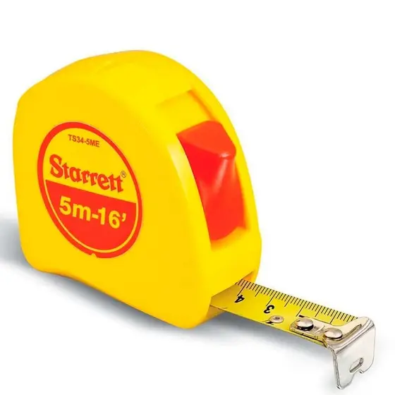 Trena com fita de aço 19 mm x 5 m com trava - TS34-5ME - Starrett