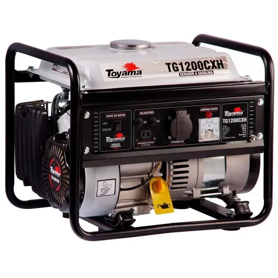 Gerador de energia 1,0 kva a gasolina partida manual monofásico- TG1200CXH Toyama