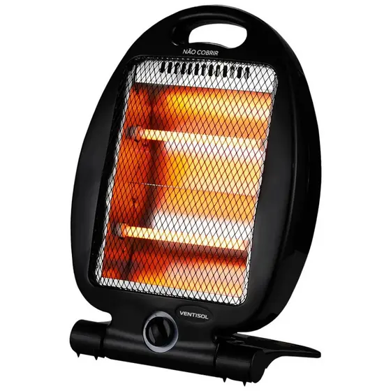 Aquecedor elétrico 800W quartzo 2 em 1 com 2 níveis de aquecimento AQ02I - Ventisol