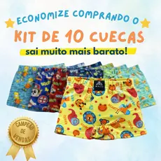 KIT CUECA BOX BOXER INFANTIL MENINO CRIANÇA ESTAMPADA PERSONAGENS CONFORTÁVEL CUCA MICROFIBRA