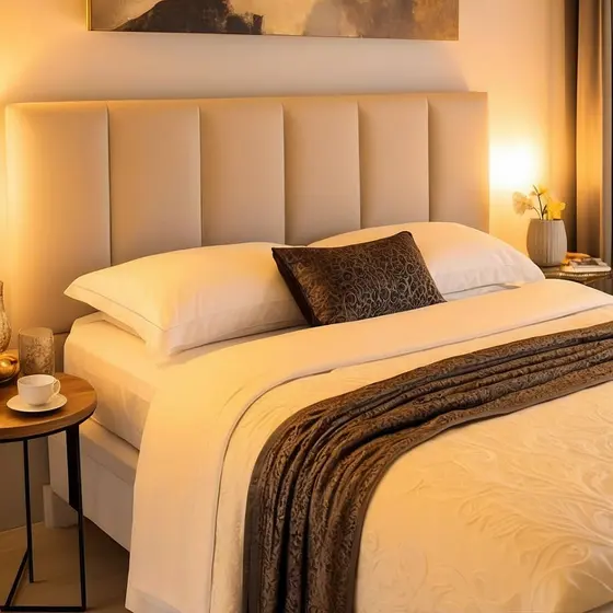 Kit  Placas de Cabeceira Modular Estofada Cama King 45X20cm Retangular Premium - Envio Imediato