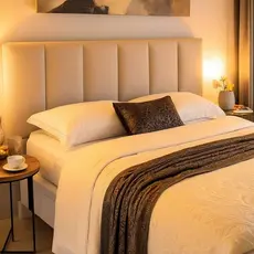 Kit  Placas de Cabeceira Modular Estofada Cama King 45X20cm Retangular Premium - Envio Imediato
