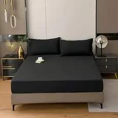 Jogo de Lençol Casal Padrão 3 Peças 400 Fios Toque Macio Premium Cama Box