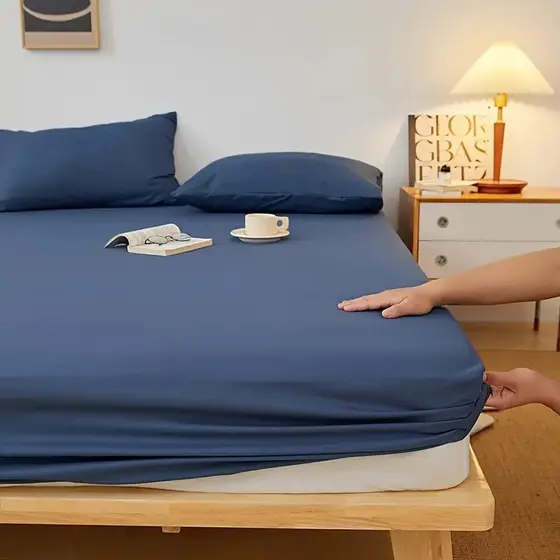 Jogo de Lençol 400 Fios Toque Macio Micropercal Tecido Leve Roupa de Cama