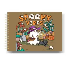 Livro de colorir Spooky Vibes - Desenhos para colorir