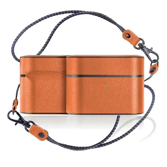 Case Capa Proteção Couro Cantil Compatível com AirPods 3
