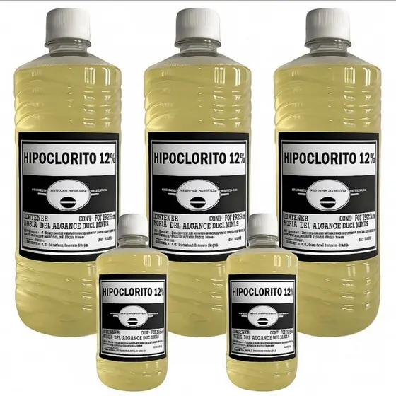 kit 5 litros para fazer água Sanitária rende até 30 litros