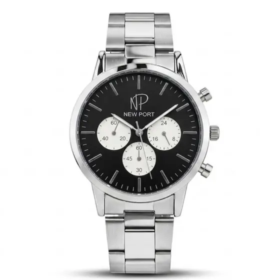 Relógio Masculino Cronógrafo Prova Dágua Clássico Preto 42mm