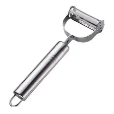 Descascador INOX Legumes Frutas Dupla Lâmina Móvel 2 Em 1 Descascador De Legumes Verduras Frutas yh8173