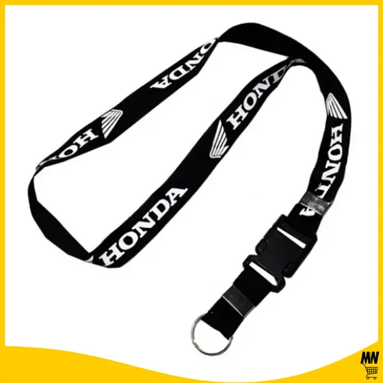 Chaveiro Honda Moto Cordão Tirante Pescoço Crachá Fecho Engate Rápido Motoboy 1 UN