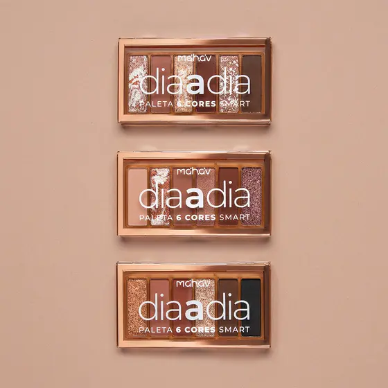 Paleta De Sombras 6 Cores Smart Dia A Dia Mahav