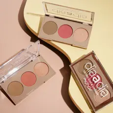 Trio Contorno, Blush e Iluminador Dia a Dia Mahav