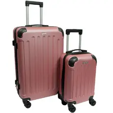 Kit Malas M E Pp 24' 16' Viagem Rodinhas Senha Compartimento ABS Clavos