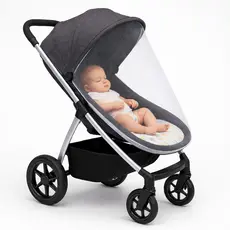 Rede Mosquiteiro Universal Carrinho de Bebê Tule Branco Camping Portátil Véu Elástico Moisés 100x100