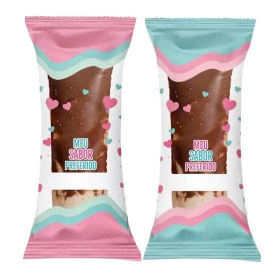 Embalagem Higiênica Geladinho 7x19cm Sacolé Dindin Chup-chup Coracoes