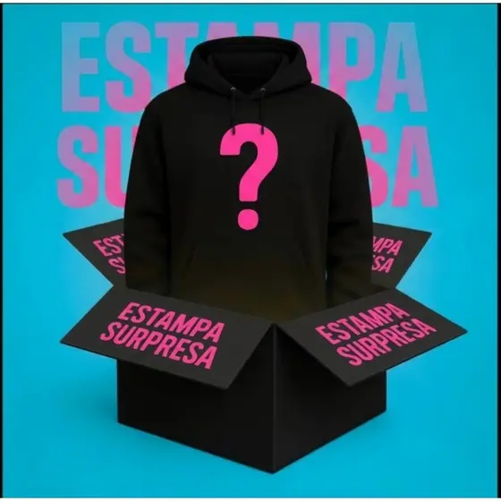Moletom Infantil Menina E Menino Com Capuz E Bolso Canguru Estampa Surpresa Qualidade PREMIUM