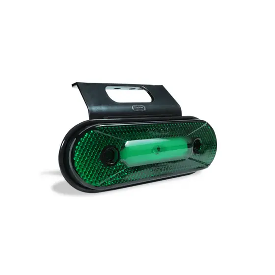 Lanterna Lateral Oval 3led C/ Suporte - Facchini Verde