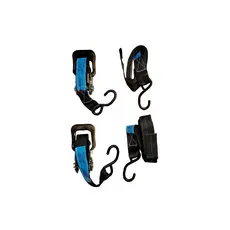 2 Conjuntos de Catraca e Cinta Náutica 35mmx3mts - 1500KG Preto
