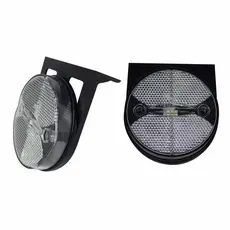 Kit 2 Luz Lanterna Lateral 3led Bivolt Carreta/caminhão Randon 85mm Cristal
