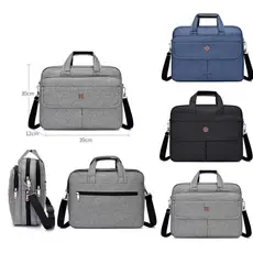 Bolsa pasta transversal alça de mão feminina masculina executiva notebook livros p/professor